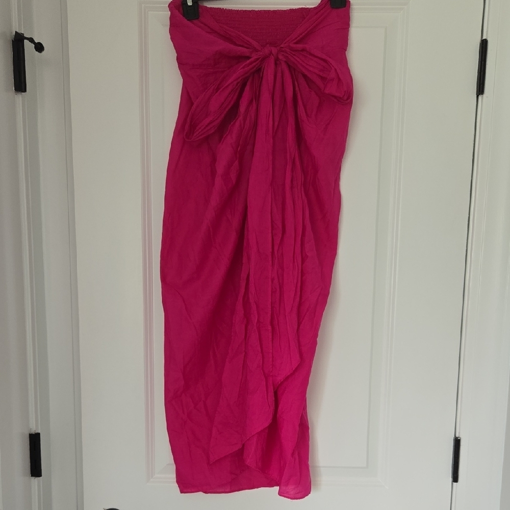 J.Crew Pink Sarong Wrap Skirt